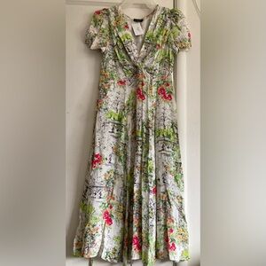 Floral Print Midi Dress